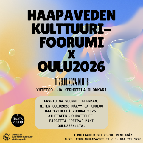 Haapaveden kulttuurifoorumi x Oulu2026