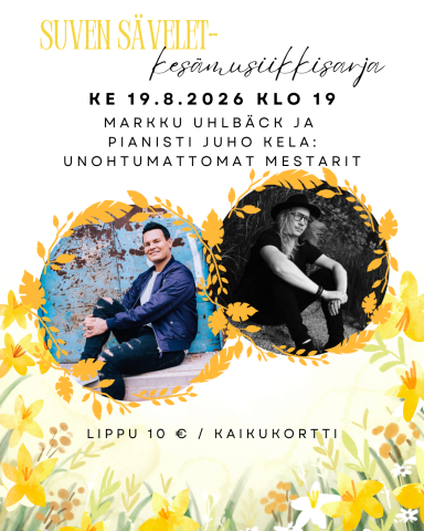 Markku Uhlbäckan ja Juho Kelan kuvat sekä infoa konsertista