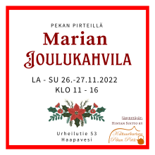 Marian joulukahvila 26.-27.11.2022